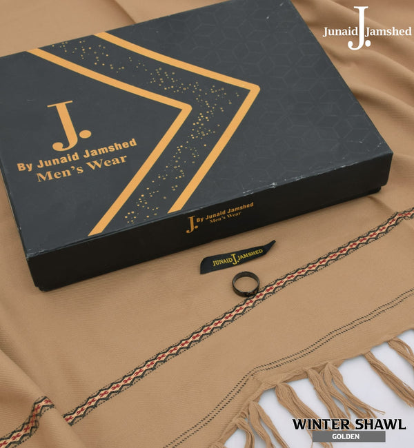 J. Premium Wool Shawl Complete Box – Golden Colour